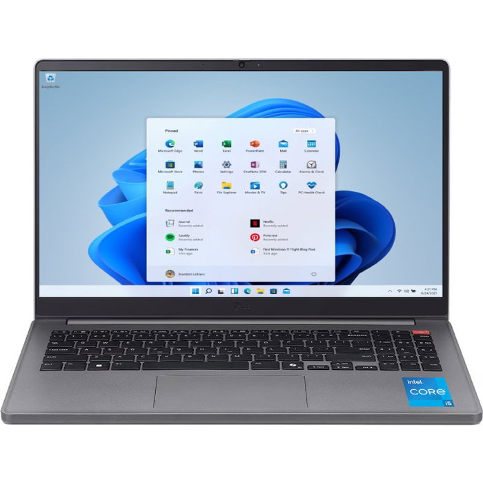 LG Gram 15U50T Intel Core i5-1334U 16GB 512GB SSD 15.6 pulg Full HD Plata